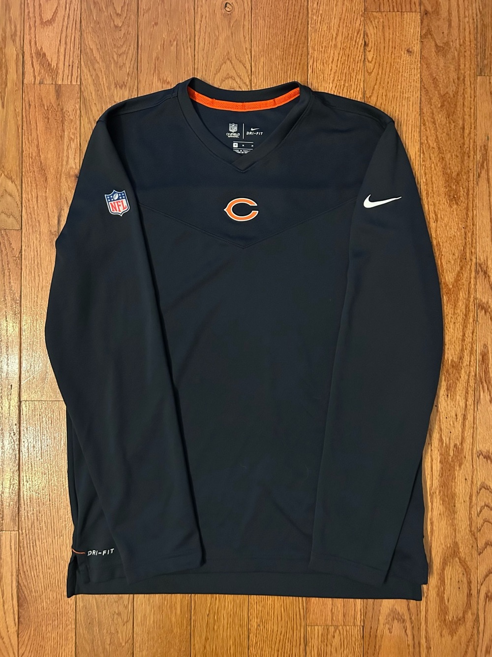 Chicago Bears Nike OnField Dri-Fit LS Shirt Size Medium